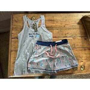 NWT-Natural Reflection‎ Women's Sleep Set Size Small shorts tank top pajamas
